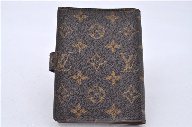 Authentic Louis Vuitton Monogram Agenda PM Notebook Cover R20005 LV 2791F