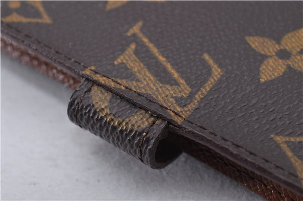 Authentic Louis Vuitton Monogram Agenda PM Notebook Cover R20005 LV 2791F