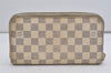 Authentic Louis Vuitton Damier Azur Zippy Organizer Long Wallet N60012 LV 2791I