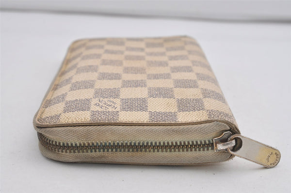 Authentic Louis Vuitton Damier Azur Zippy Organizer Long Wallet N60012 LV 2791I