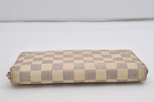 Authentic Louis Vuitton Damier Azur Zippy Organizer Long Wallet N60012 LV 2791I