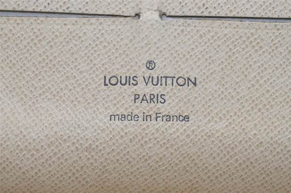 Authentic Louis Vuitton Damier Azur Zippy Organizer Long Wallet N60012 LV 2791I