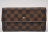 Authentic Louis Vuitton Damier Porte Tresor International Wallet N61215 LV 2792I