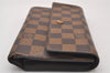 Authentic Louis Vuitton Damier Porte Tresor International Wallet N61215 LV 2792I