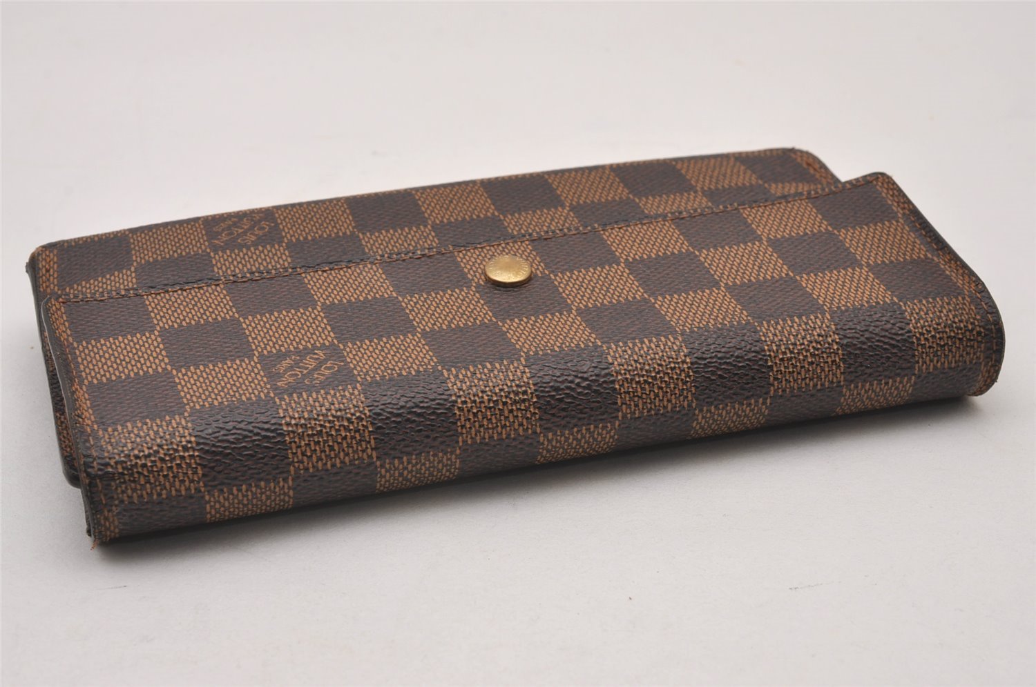 Authentic Louis Vuitton Damier Porte Tresor International Wallet N61215 LV 2792I