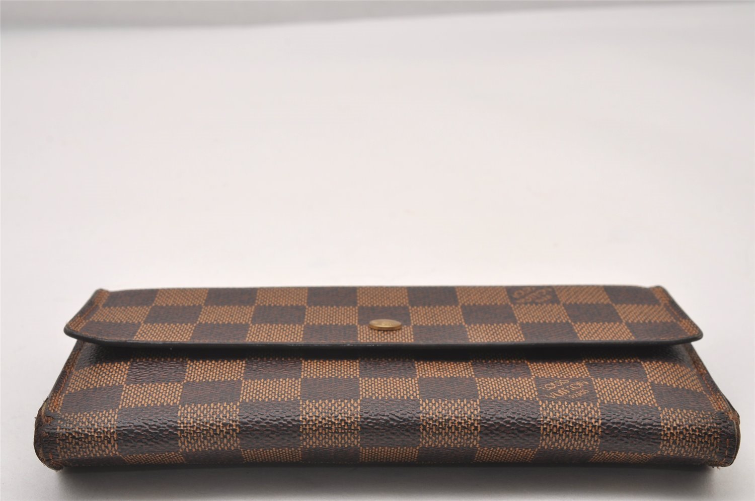 Authentic Louis Vuitton Damier Porte Tresor International Wallet N61215 LV 2792I