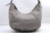 Authentic FENDI Selleria Vintage Shoulder Tote Bag Leather Silver 2794E