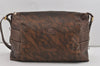 Authentic GUCCI Vintage Camouflage Shoulder Cross Body Bag Leather Brown 2794I