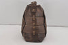 Authentic GUCCI Vintage Camouflage Shoulder Cross Body Bag Leather Brown 2794I
