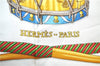 Authentic HERMES Carre 90 Scarf "LES TAMBOURS" Silk Red 2796D