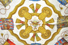 Authentic HERMES Carre 90 Scarf "LES TAMBOURS" Silk Red 2796D