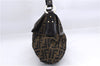 Authentic FENDI Zucca Vintage Shoulder Hand Bag Purse Canvas Leather Brown 2796E