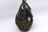 Authentic FENDI Zucca Vintage Shoulder Hand Bag Purse Canvas Leather Brown 2796E