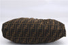 Authentic FENDI Zucca Vintage Shoulder Hand Bag Purse Canvas Leather Brown 2796E