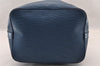 Authentic Louis Vuitton Epi Petit Noe Shoulder Drawstring Bag M44105 Blue 2796I