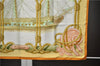 Authentic HERMES Carre 90 Scarf "Tribord" Silk Orange 2797D