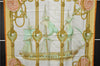 Authentic HERMES Carre 90 Scarf "Tribord" Silk Orange 2797D