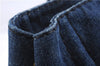 Authentic PRADA Canapa M Denim 2Way Tote Hand Bag B2642B Blue 2797E
