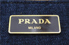 Authentic PRADA Canapa M Denim 2Way Tote Hand Bag B2642B Blue 2797E