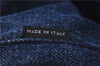 Authentic PRADA Canapa M Denim 2Way Tote Hand Bag B2642B Blue 2797E