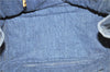 Authentic PRADA Canapa M Denim 2Way Tote Hand Bag B2642B Blue 2797E