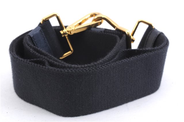 Authentic PRADA Canapa M Denim 2Way Tote Hand Bag B2642B Blue 2797E
