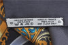 Authentic HERMES Carre 90 Scarf "LES MUSEROLLES" Silk Gray 2798D