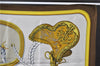 Authentic HERMES Carre 90 Scarf "GRAND APPARAT" Silk Brown 2799D