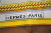Authentic HERMES Carre 90 Scarf "GRAND APPARAT" Silk Brown 2799D