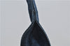 Authentic PRADA Canapa M Denim Tote Hand Bag Blue 2799E