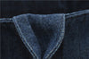 Authentic PRADA Canapa M Denim Tote Hand Bag Blue 2799E