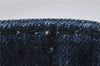 Authentic PRADA Canapa M Denim Tote Hand Bag Blue 2799E