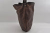Authentic GUCCI Guccissima Horsebit GG Leather Shoulder Bag 170014 Brown 2799I