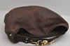 Authentic GUCCI Guccissima Horsebit GG Leather Shoulder Bag 170014 Brown 2799I