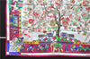 Authentic HERMES Carre 90 Scarf "fantaisies indiennes" Silk Pink 2800D