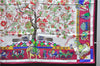 Authentic HERMES Carre 90 Scarf "fantaisies indiennes" Silk Pink 2800D