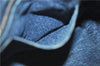 Authentic PRADA Canapa M Denim Tote Hand Bag B1877B Blue 2800E