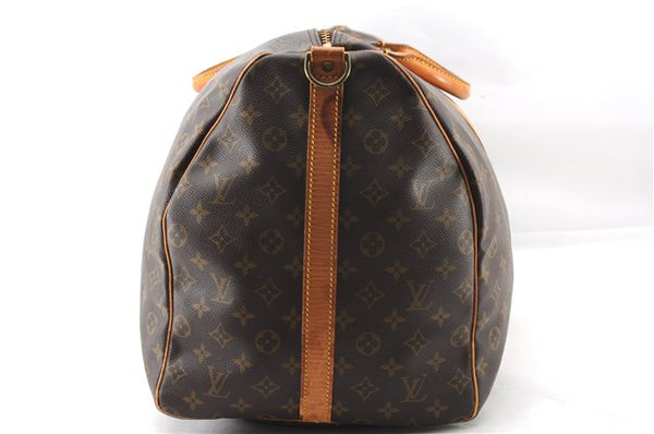 Authentic Louis Vuitton Monogram Keepall Bandouliere 60 M41412 Boston Bag 2800F