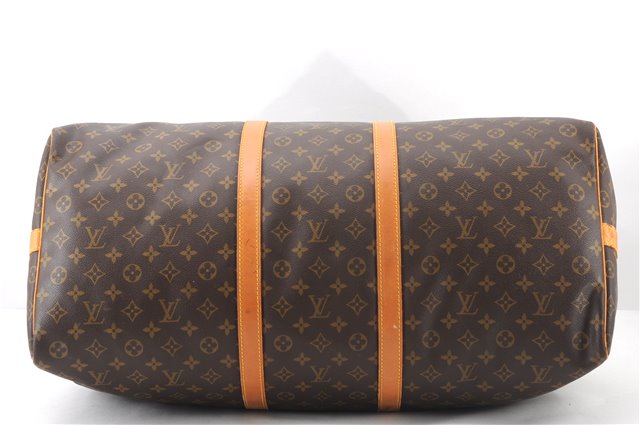 Authentic Louis Vuitton Monogram Keepall Bandouliere 60 M41412 Boston Bag 2800F