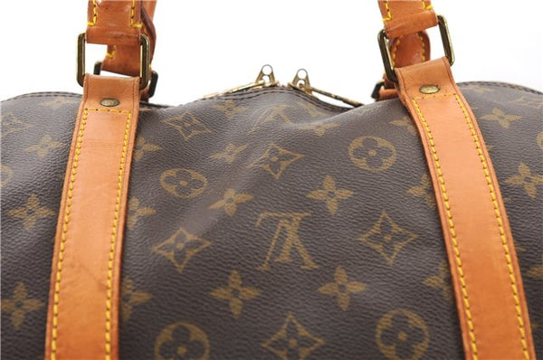 Authentic Louis Vuitton Monogram Keepall Bandouliere 60 M41412 Boston Bag 2800F