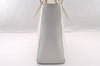 Authentic Christian Dior Diorissimo 2Way Hand Bag Leather White CD 2800I