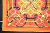 Authentic HERMES Carre 90 Scarf "Eperon d'Or" Silk Orange 2801D