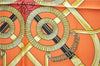 Authentic HERMES Carre 90 Scarf "Eperon d'Or" Silk Orange 2801D