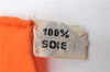 Authentic HERMES Carre 90 Scarf "Eperon d'Or" Silk Orange 2801D