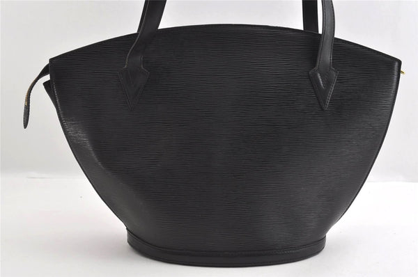 Auth Louis Vuitton Epi Saint Jacques Shopping Shoulder Bag Black M52262 LV 2801I