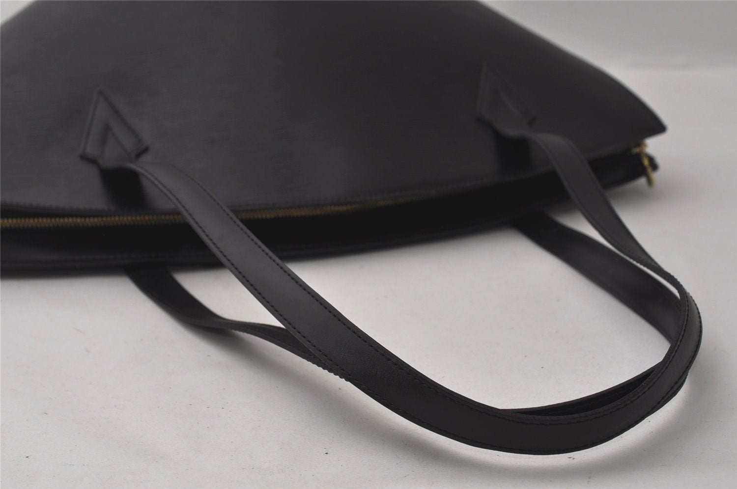 Auth Louis Vuitton Epi Saint Jacques Shopping Shoulder Bag Black M52262 LV 2801I