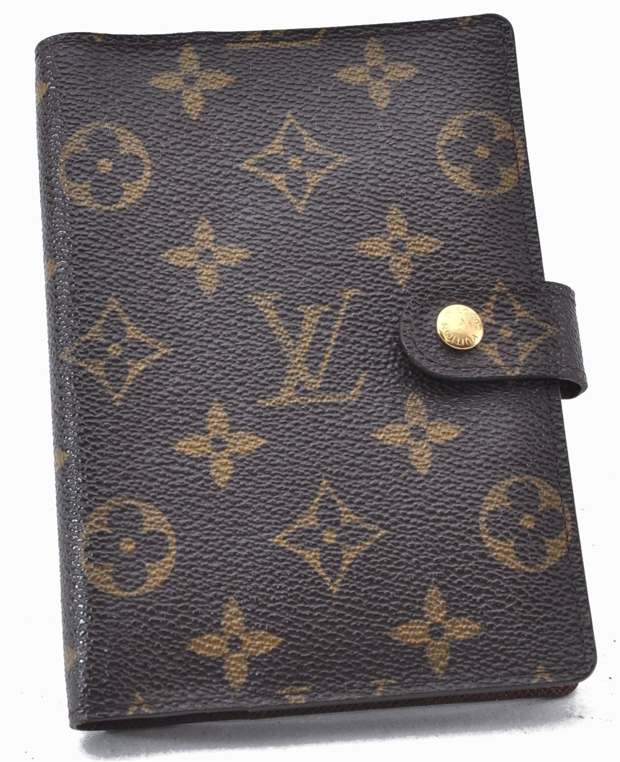 Authentic Louis Vuitton Monogram Agenda PM Notebook Cover R20005 LV 2802F