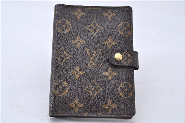 Authentic Louis Vuitton Monogram Agenda PM Notebook Cover R20005 LV 2802F