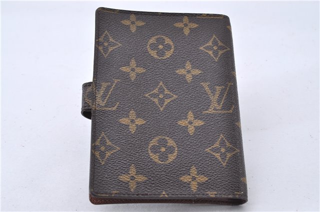Authentic Louis Vuitton Monogram Agenda PM Notebook Cover R20005 LV 2802F