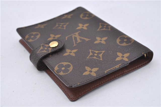 Authentic Louis Vuitton Monogram Agenda PM Notebook Cover R20005 LV 2802F
